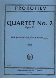Prokofiev, Sergei: Quartet No.2 in F major, Op.92 (string quartet)