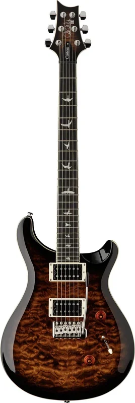 PRS Custom 24 Blk Gold Electric Guitar CU44QQETB 825362160878