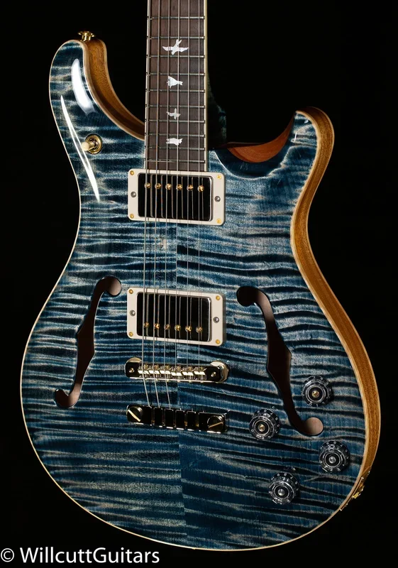 PRS Hollowbody II 594 Wood Library Edition Faded Whale Blue