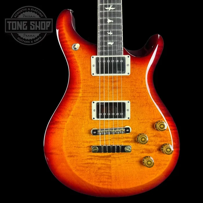 PRS S2 McCarty 594 Spec TSG Flame Top Dark Cherry Sunburst w/bag