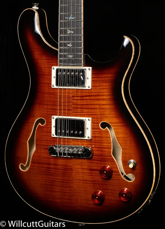 PRS SE Hollowbody II Piezo Maple Top/Back Black Gold (609)