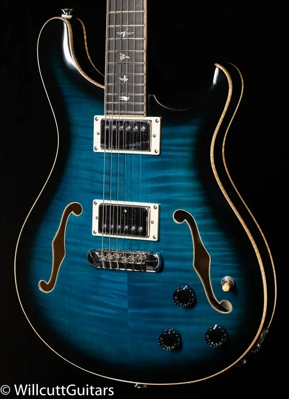 PRS SE Hollowbody II Piezo Peacock Blue Smokeburst (631)