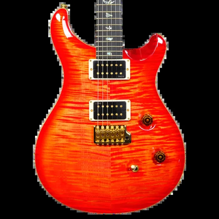 PRS Wood Library Custom 24 10-Top Flame Maple – Blood Orange