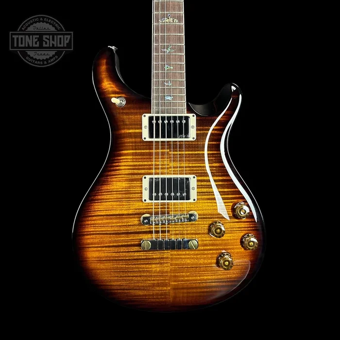 PRS Wood Library McCarty 594 Black Gold Sunburst 10-top Brazilian FB w/case