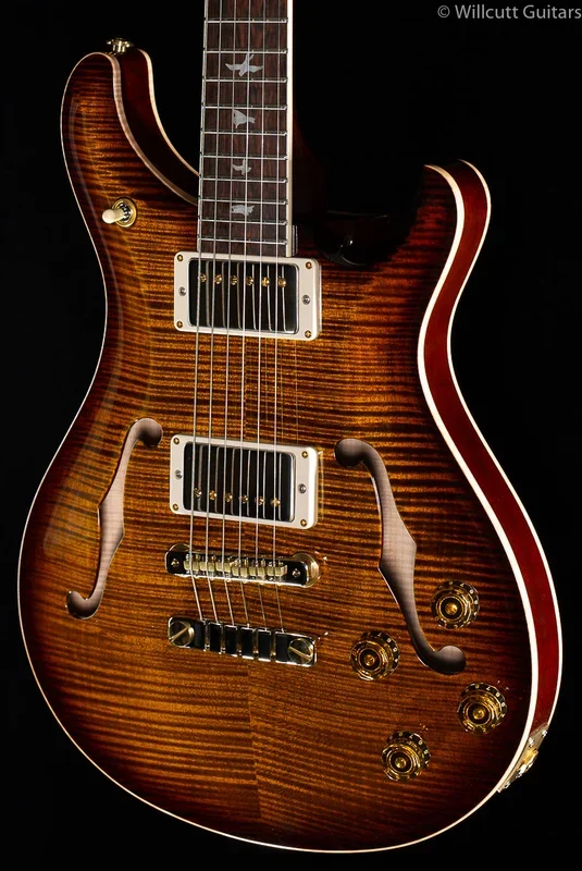 PRS Wood Library McCarty 594 Hollowbody II Black Gold Burst 10 Top Brazilian Rosewood
