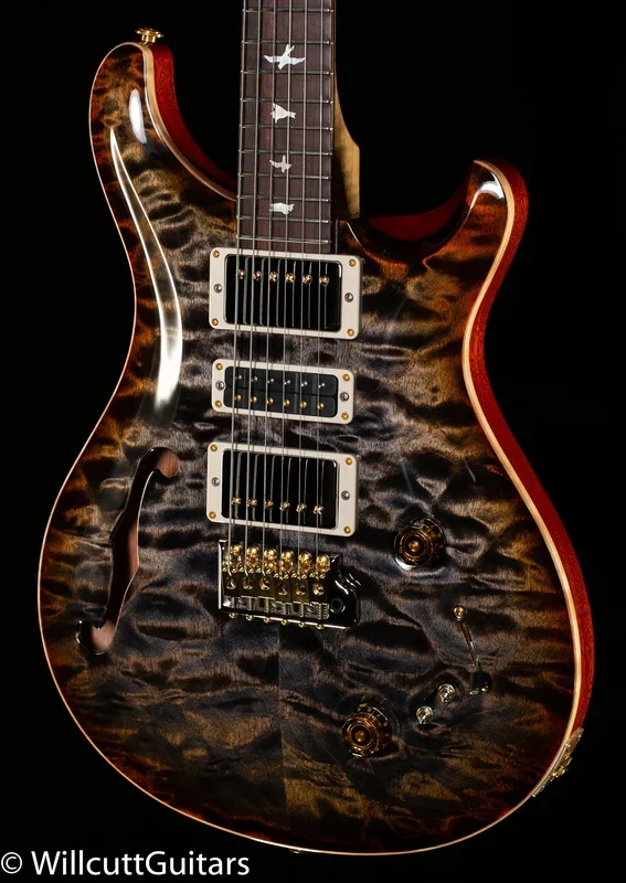 PRS Wood Library Special Semi-Hollow Burnt Maple Leaf Quilt Maple 10 Top
