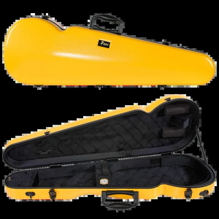RAAN Shaped Violin Case Sunflower Yellow 1/4-1/2