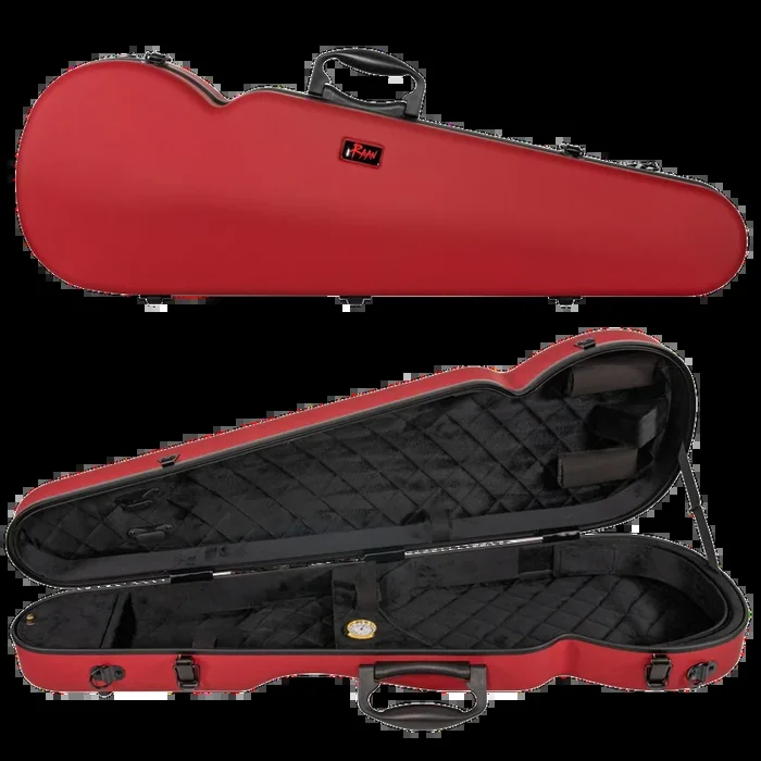 RAAN Shaped Violin Case Wine Red 1/4-1/2