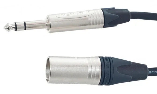 Rapco NBLC-3MS Neutrik TRS to XLR Male Balanced Line Cable – 3ft