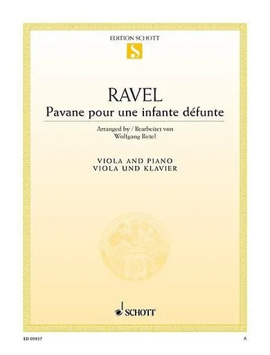 Ravel, Maurice (Birtel): Pavane pour une enfante defunte for viola and piano