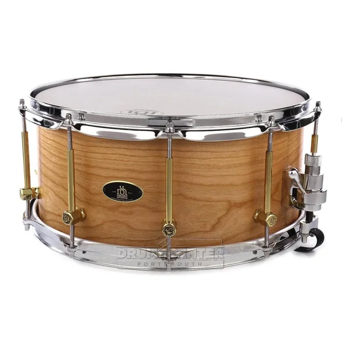 RBH Prestige Solid Cherry Snare Drum 14×6.5 w/Engraved Lugs + FREE Case