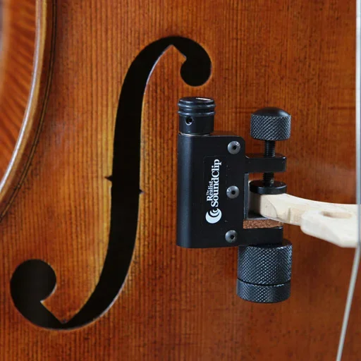 REALIST cello SoundClip clamp-on transducer (pickup) with 1/4” jack & volume control