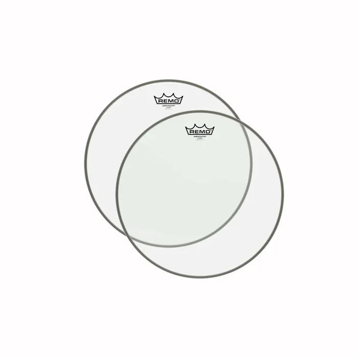 Remo 11″ Ambassador Clear Drumhead (2 Pack Bundle)
