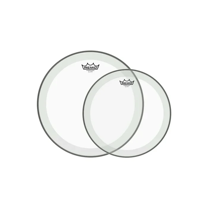 Remo 12/14″ Powerstroke 4 Clear Drumhead (2 Pack Bundle)