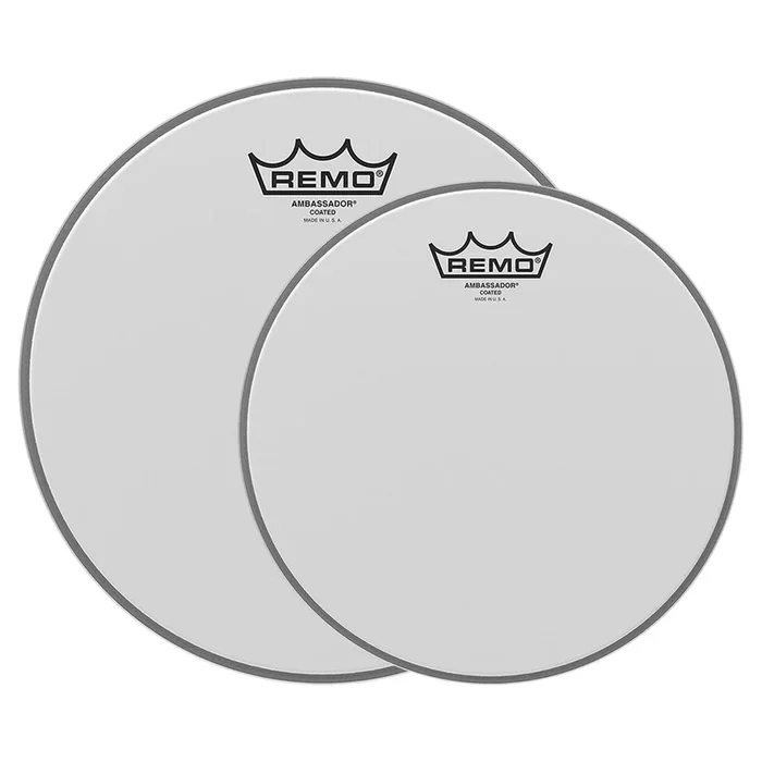 Remo 12/16″ Ambassador Coated Drumhead (2 Pack Bundle)