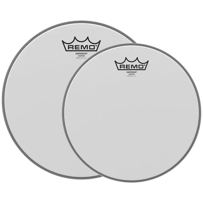 Remo 12/16″ Emperor Coated Drumhead (2 Pack Bundle)