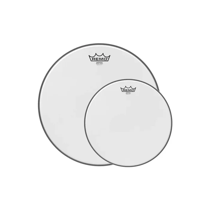 Remo 13/16″ Emperor White Suede Drumhead (2 Pack Bundle)
