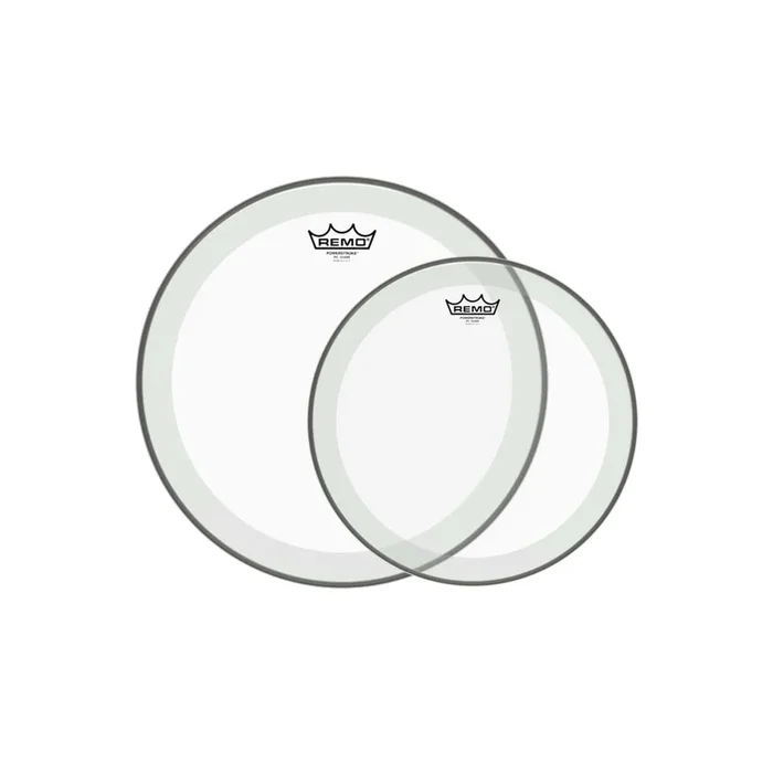 Remo 13/16″ Powerstroke 4 Clear Drumhead (2 Pack Bundle)