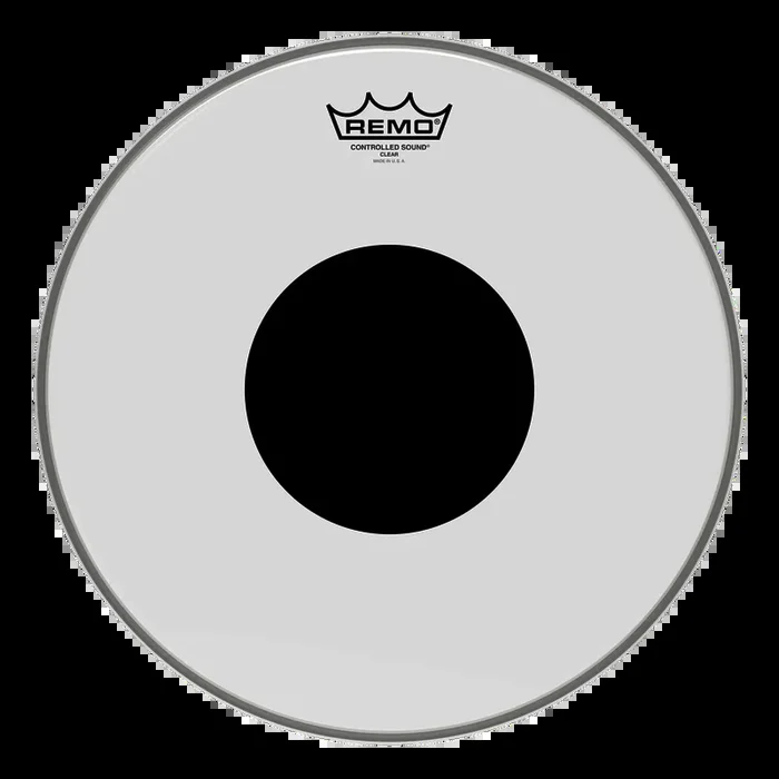 Remo 14″ Controlled Sound Black Dot Clear Drumhead