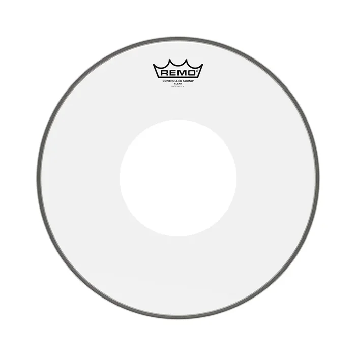 Remo 15″ Controlled Sound Clear Drumhead w/Top White Dot