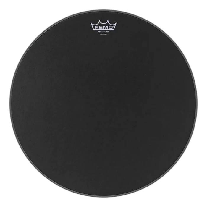 Remo 18″ Ambassador Black Suede Drumhead