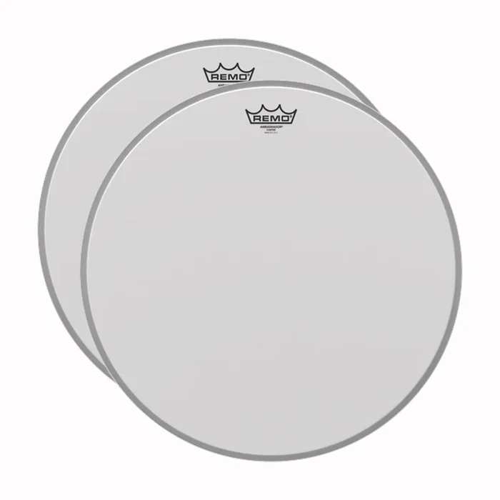 Remo 18″ Ambassador Coated Bass Drumhead (2 Pack Bundle)