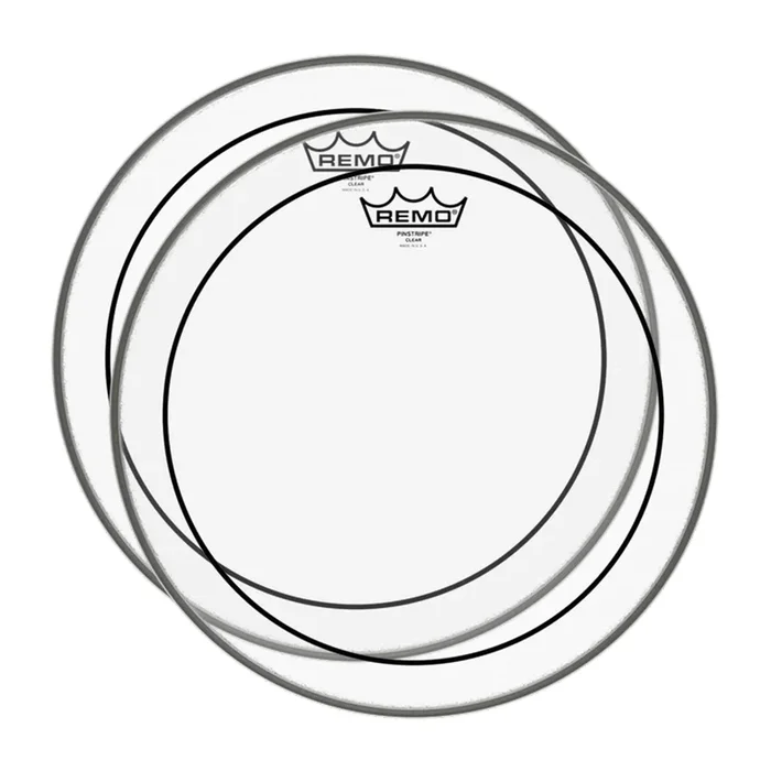 Remo 20″ Pinstripe Clear Drumhead (2 Pack Bundle)