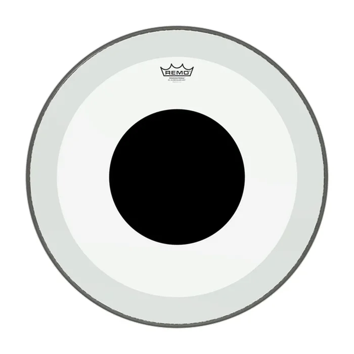 Remo 24″ Powerstroke 3 Black Dot Clear