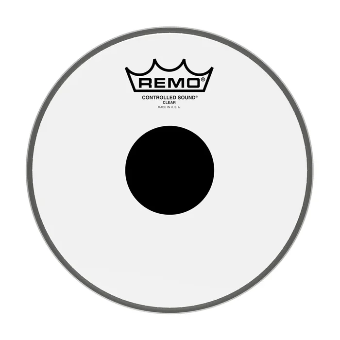 Remo 8″ Controlled Sound Clear Black Dot Drumhead