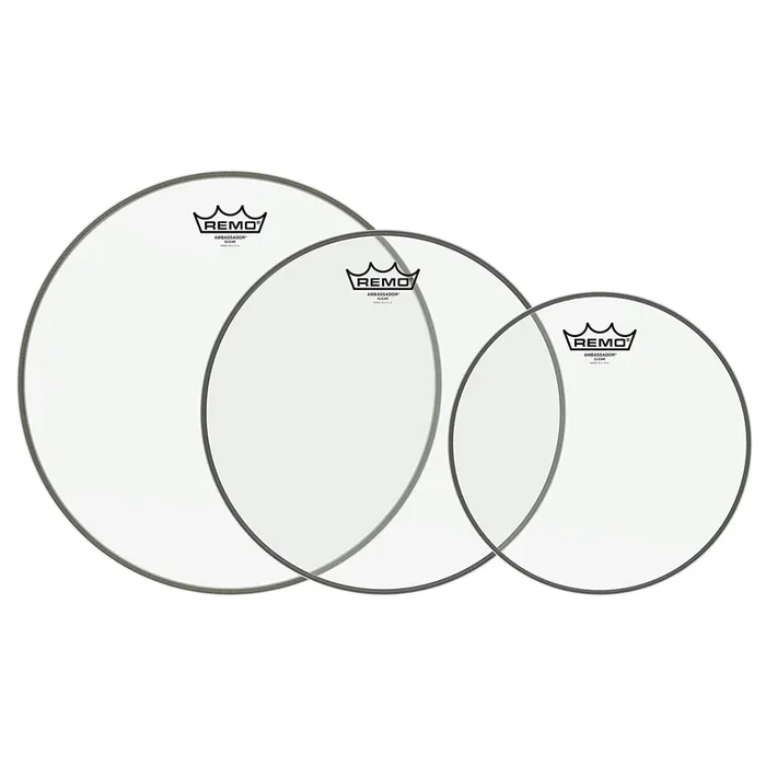 Remo Ambassador Clear Drumhead Pack 12/14/16