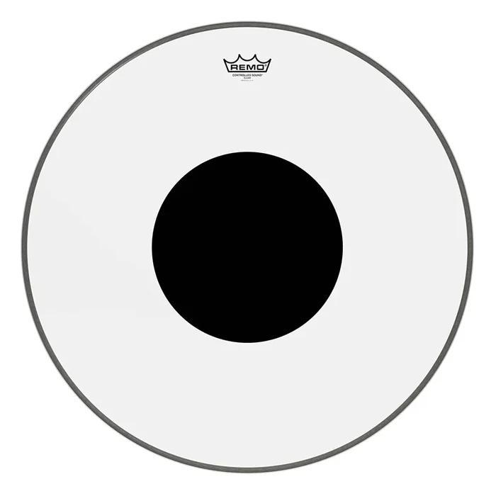 Remo Controlled Sound Clear with Black Dot Bass Drum 24 Inches