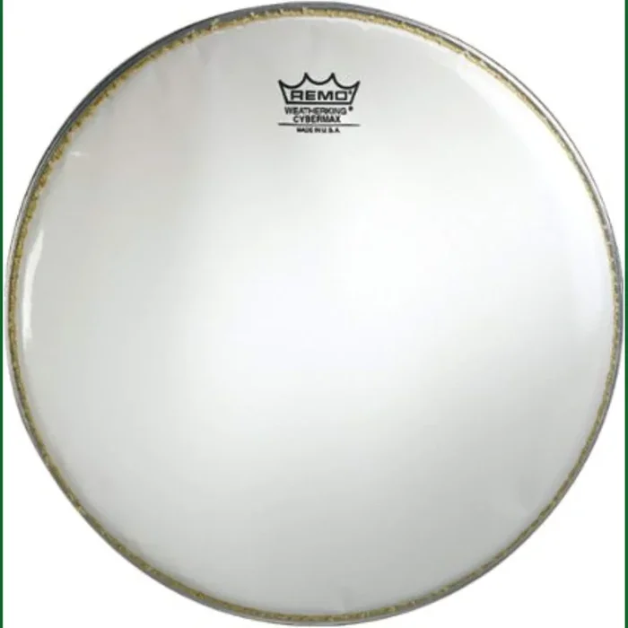 Remo Cybermax Drumhead – With Duralock, White, 14″