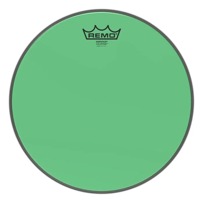 Remo Emperor Colortone Green Drumhead 12″