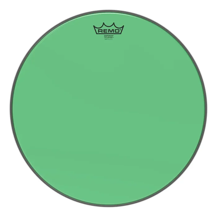 Remo Emperor Colortone Green Drumhead 16″
