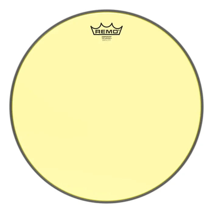 Remo Emperor Colortone Yellow Drumhead 15″