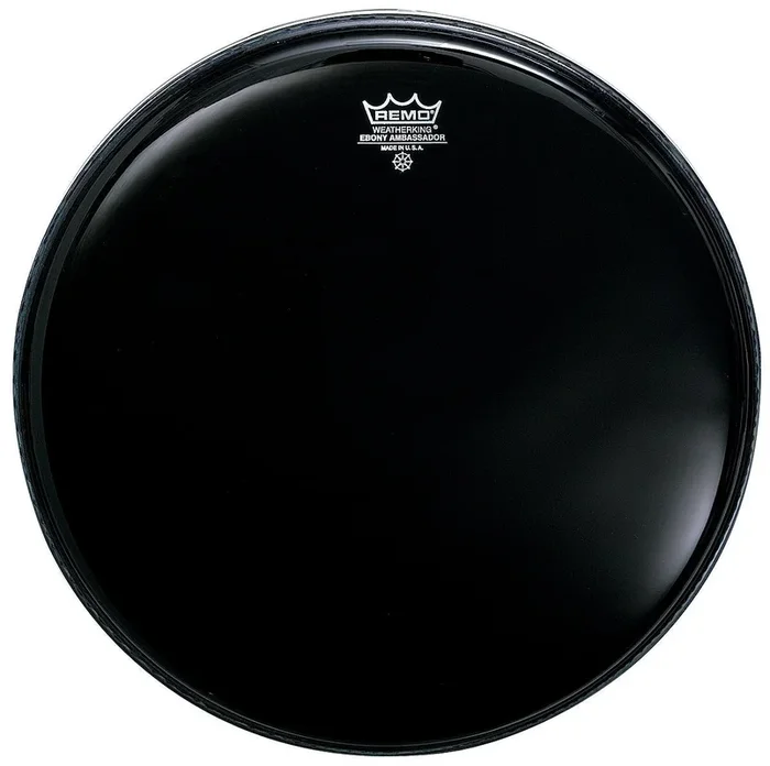 Remo ES001500 Ebony Ambassador Drum Head, 15-Inch