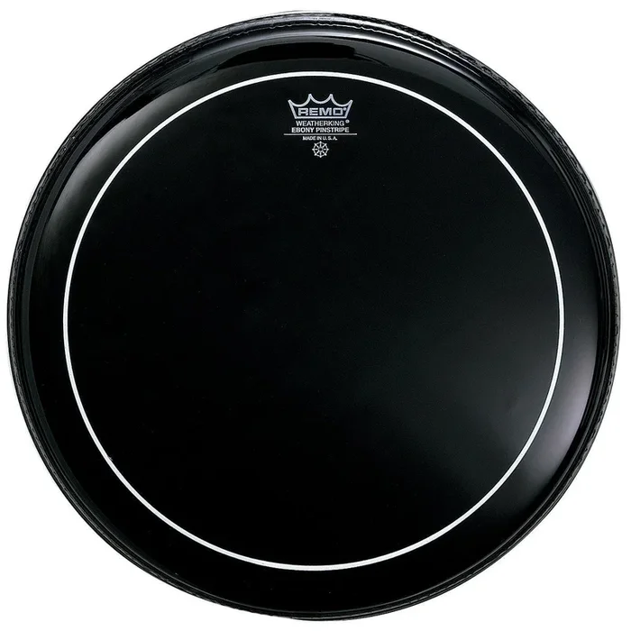 Remo ES0612PS Ebony Pinstripe Drum Head, 12″