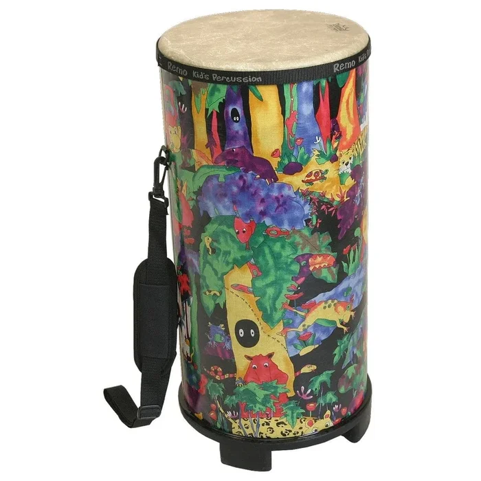 Remo Kids Percussion Konga Drum Fabric Rain Forest, 6