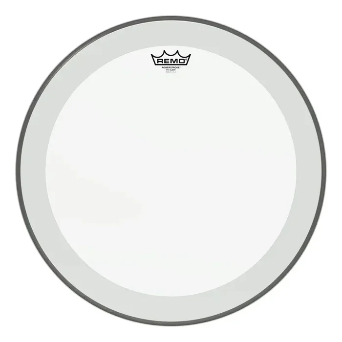 Remo Powerstroke P3 Clear Bass Drumhead 18″ No Stripe, w/Impact Patch