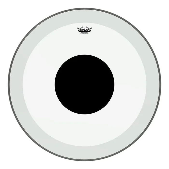 Remo Powerstroke P3 Clear Bass Drumhead 26″ w/Black Dot on Top