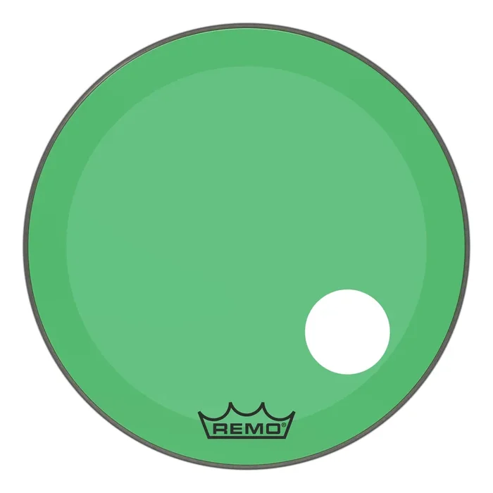 Remo Powerstroke P3 Colortone Green Bass Drumhead 26″ w/Offset Port