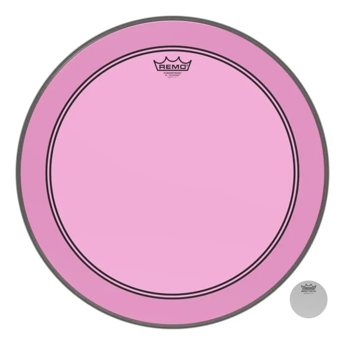 Remo Powerstroke P3 Colortone Pink Bass Drumhead 20″