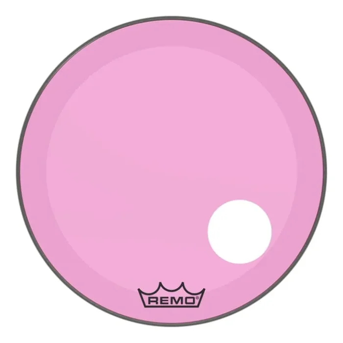 Remo Powerstroke P3 Colortone Pink Bass Drumhead 24″ w/Offset Port