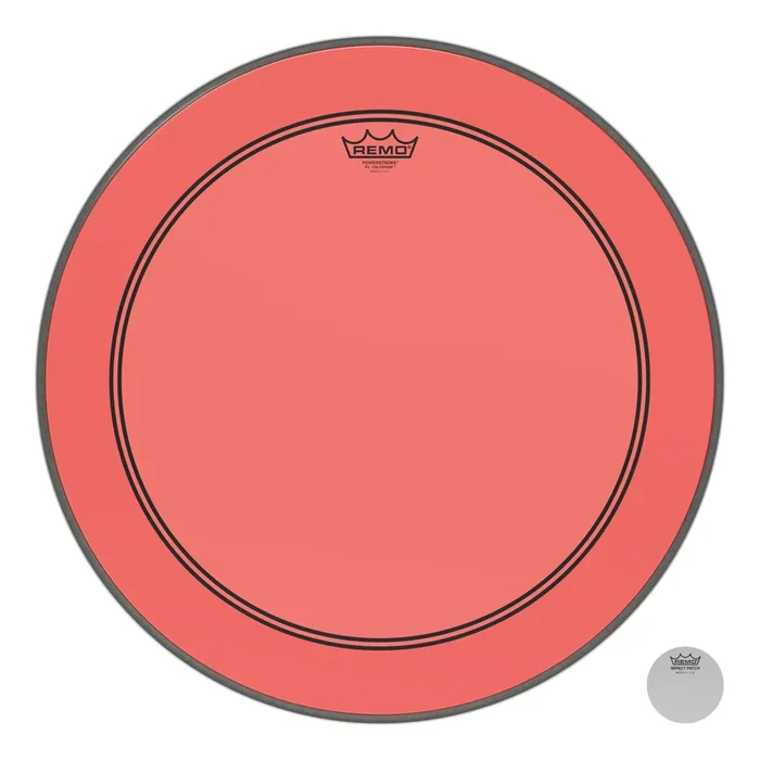 Remo Powerstroke P3 Colortone Red Bass Drumhead 22″