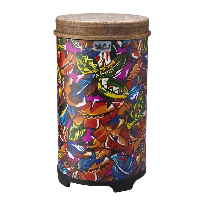 Remo Valencia 50-Series Tubano Drum Pre-Tuned, Tropical Leaf, 14