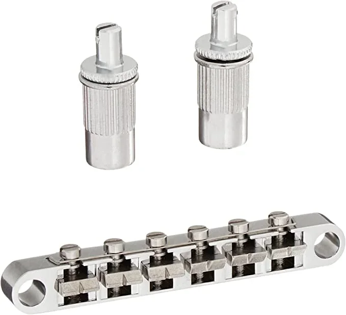 Retro Parts Gibson Bridge w/ Studs – Chrome