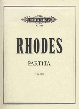 Rhodes, Philip: Partita for Solo Viola