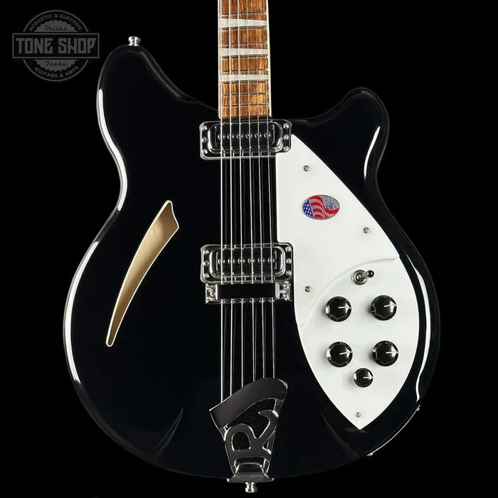 Rickenbacker 360 Thinline Semi-Hollow Jetglo 6-String w/case