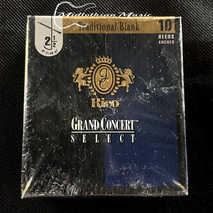 Rico – Grand Concert Select – 10 Bb Clarinet Reeds – Size 2.5