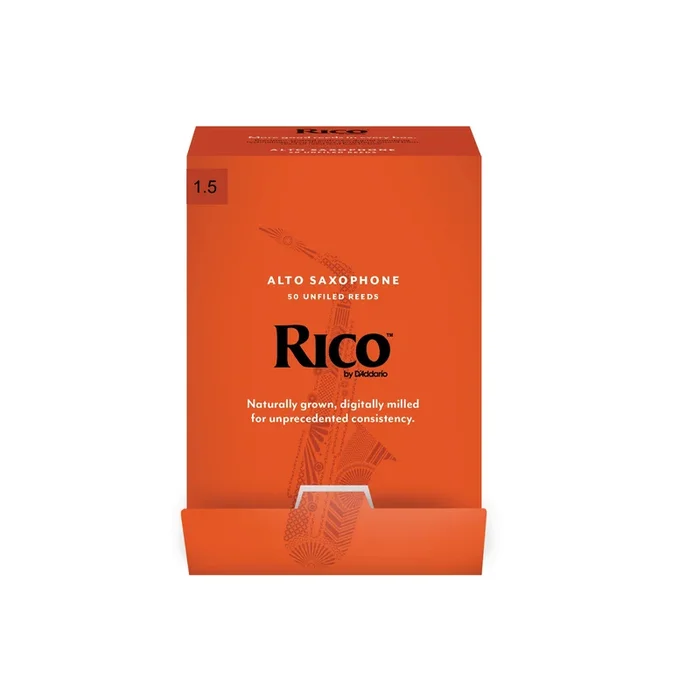 Rico by D’Addario Alto Saxophone Reeds, Strength 2.0, 50-pack